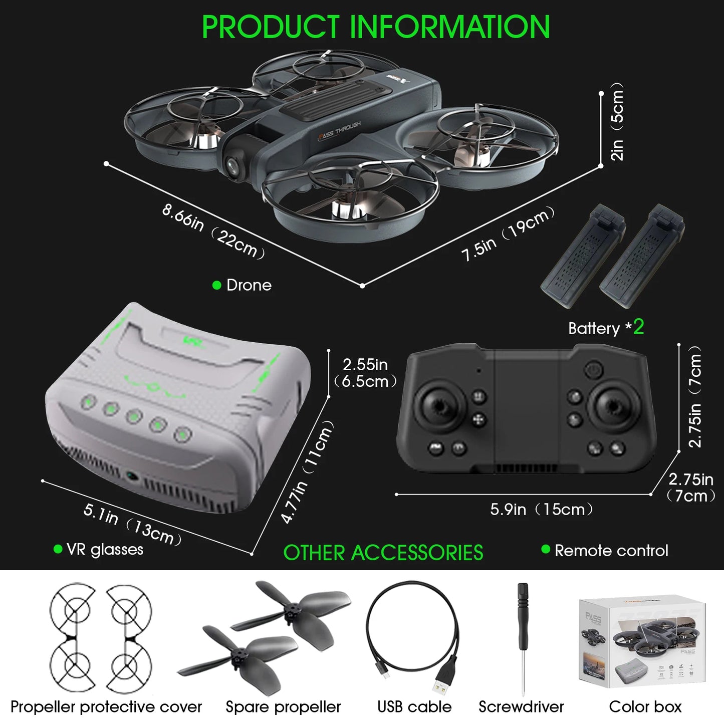 Foldable Drone With Dual Cameras Optical Flow Positioning