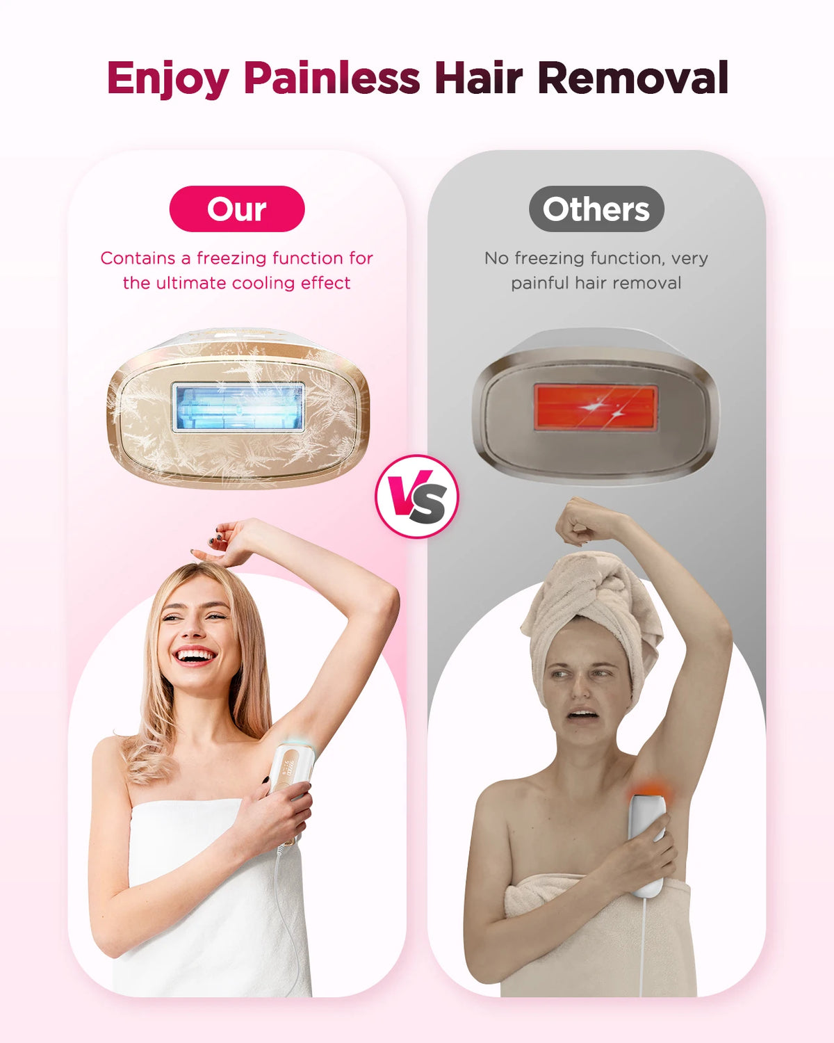 Totmizby Ipl Laser Epilator For Permanent Hair Removal