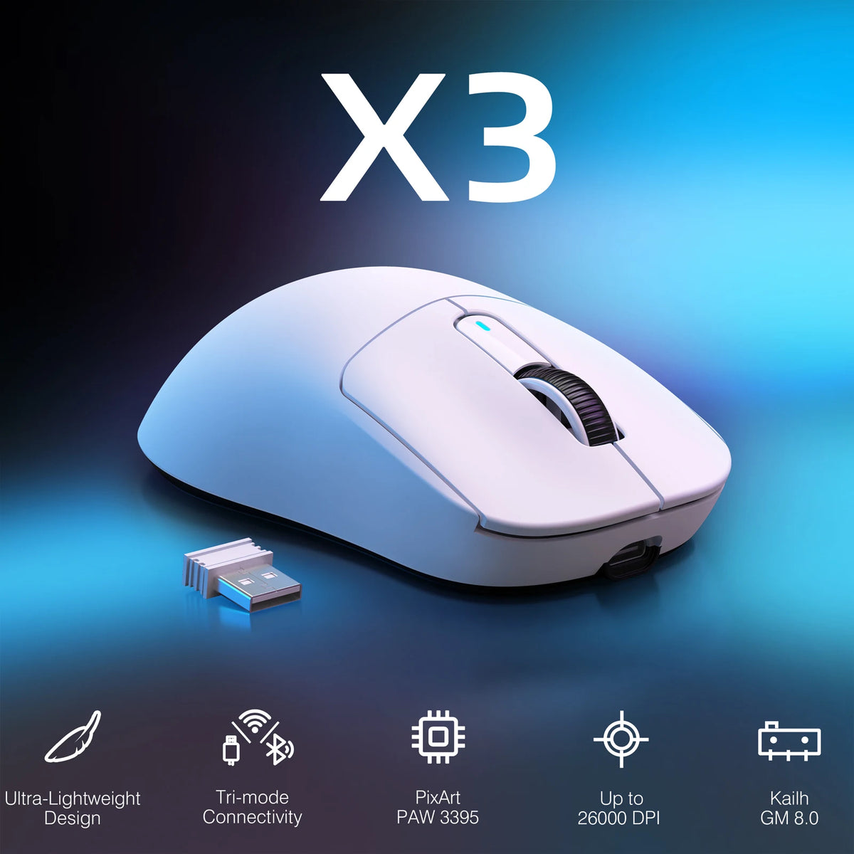 Attack Shark X3 Wireless Gaming Mouse