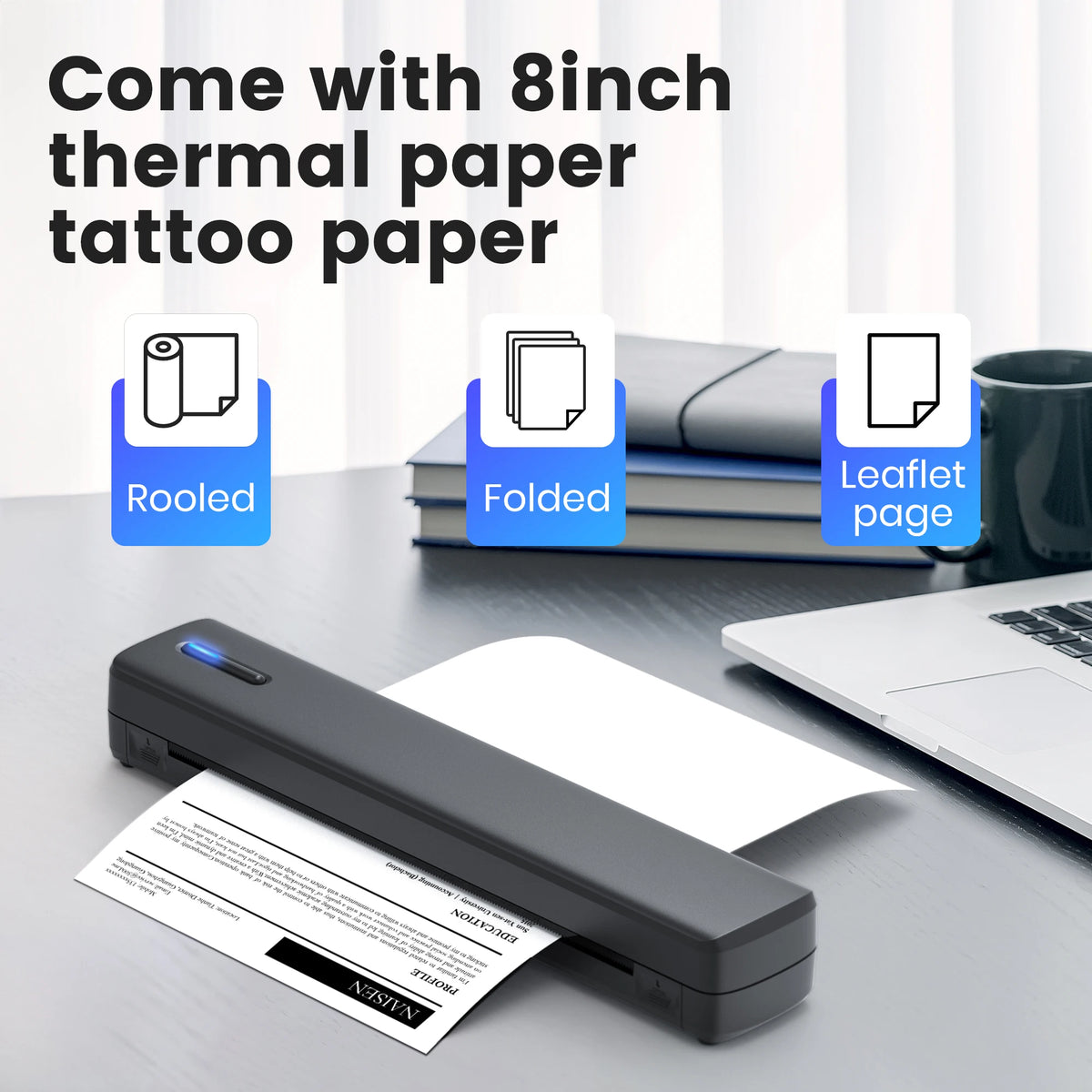 POLONO Portable Inkless Wireless Thermal Printer