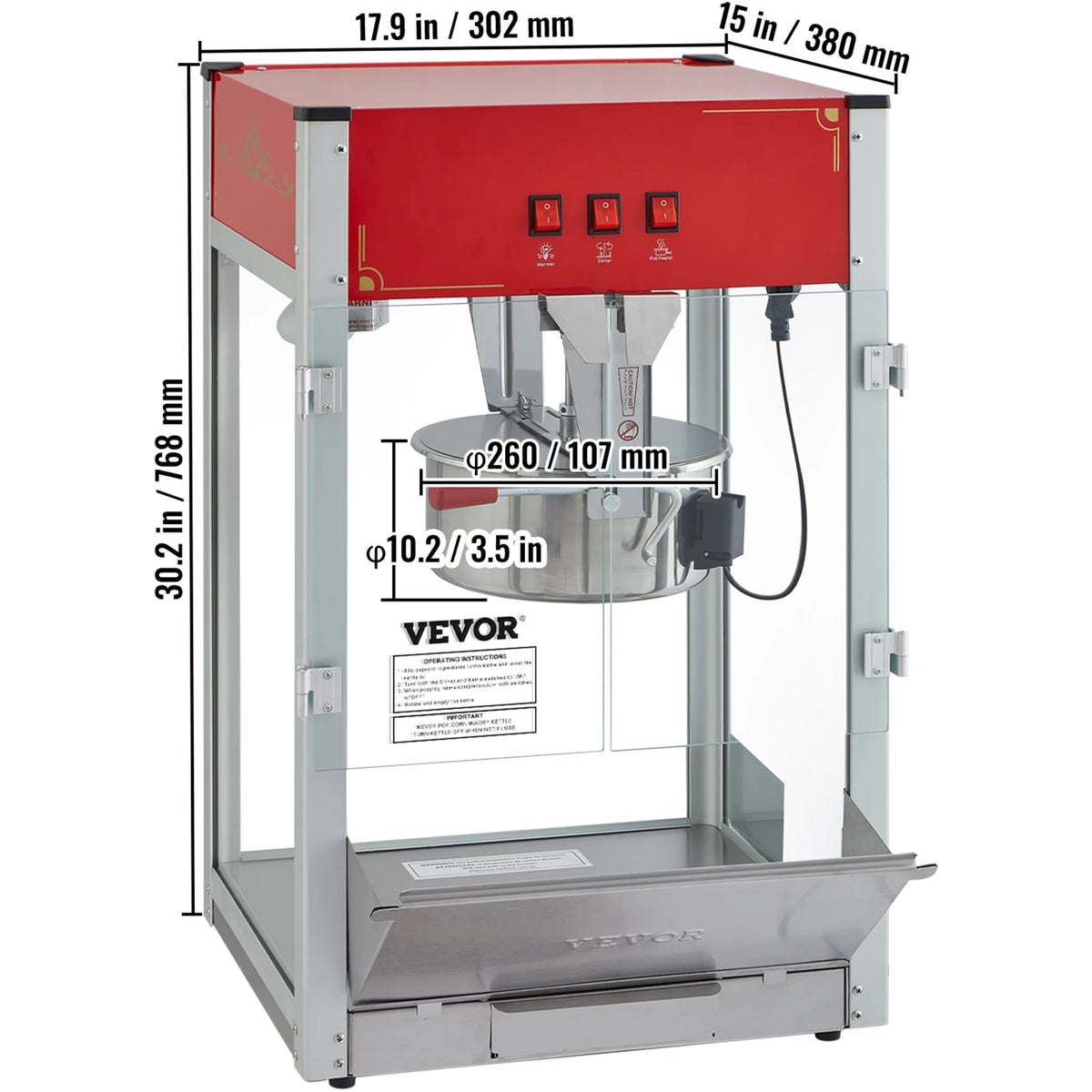 SucceBuy Commercial Electric Popcorn Maker