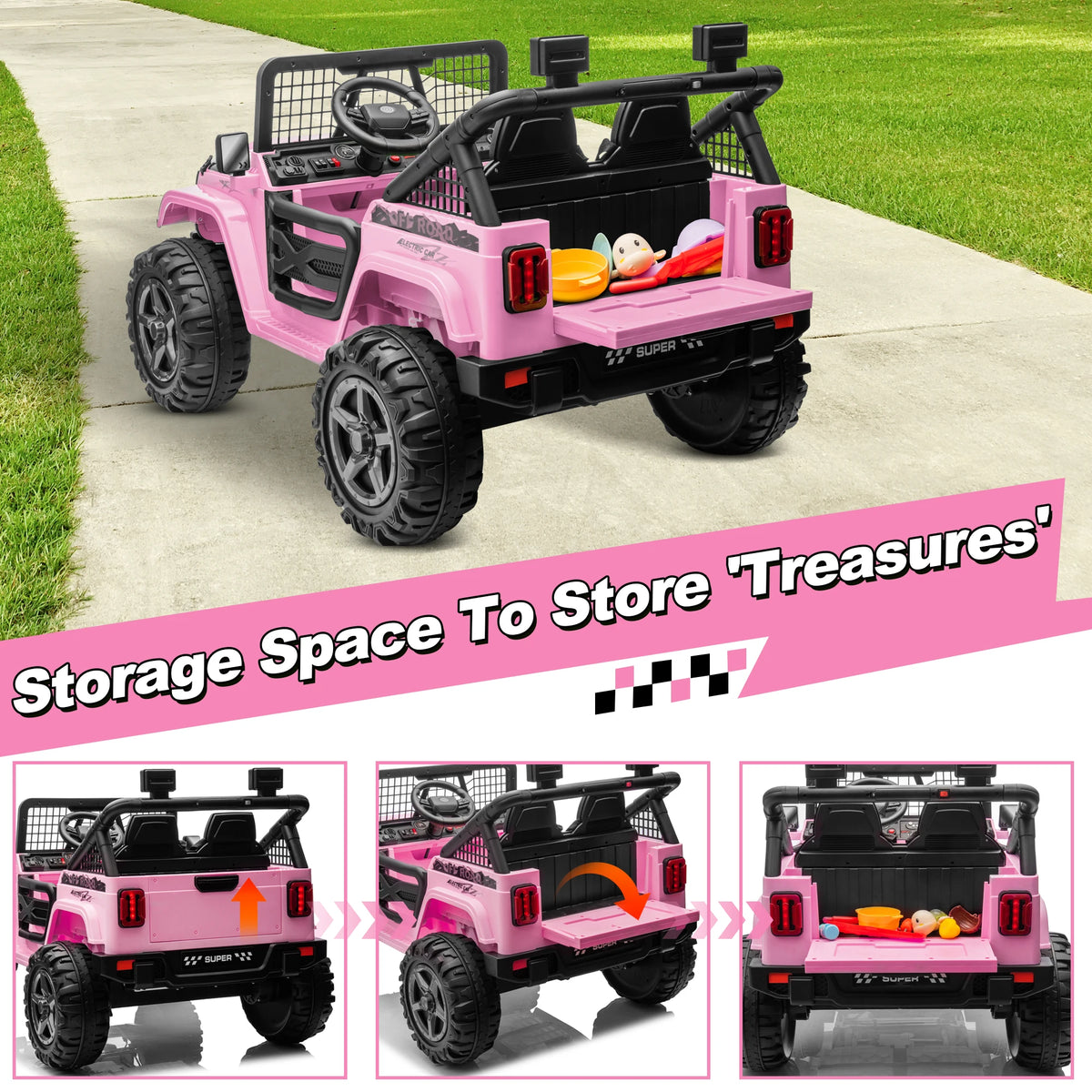 Joyracer 4WD Two Seater Electric Ride On Truck
