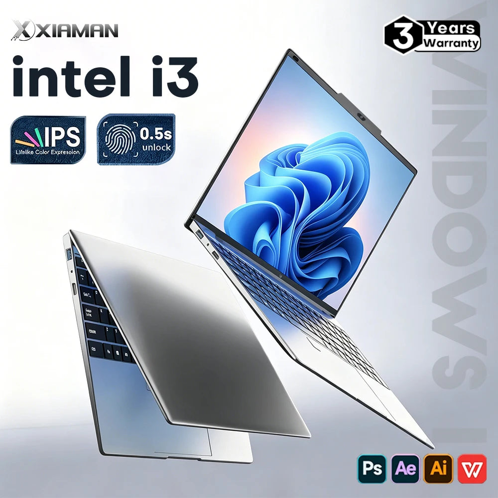 Xia Man Intel Core I3 Windows 11 Pro Laptop