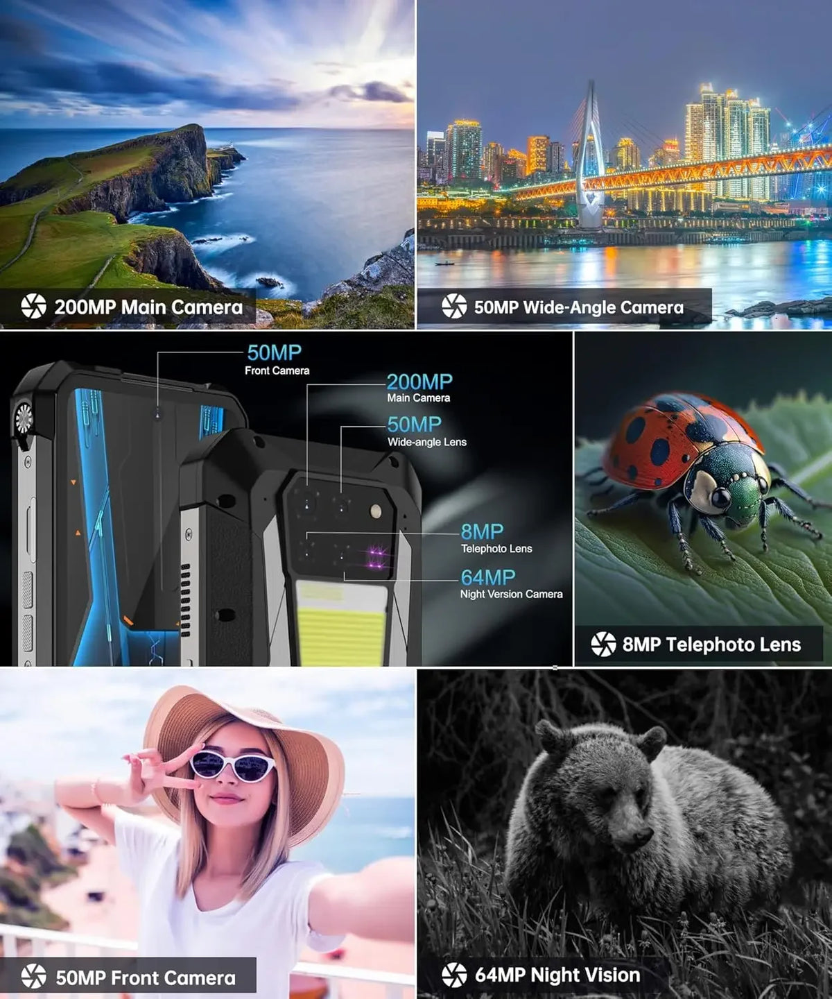 Unihertz Tank 3 Pro Rugged Projector Smartphone