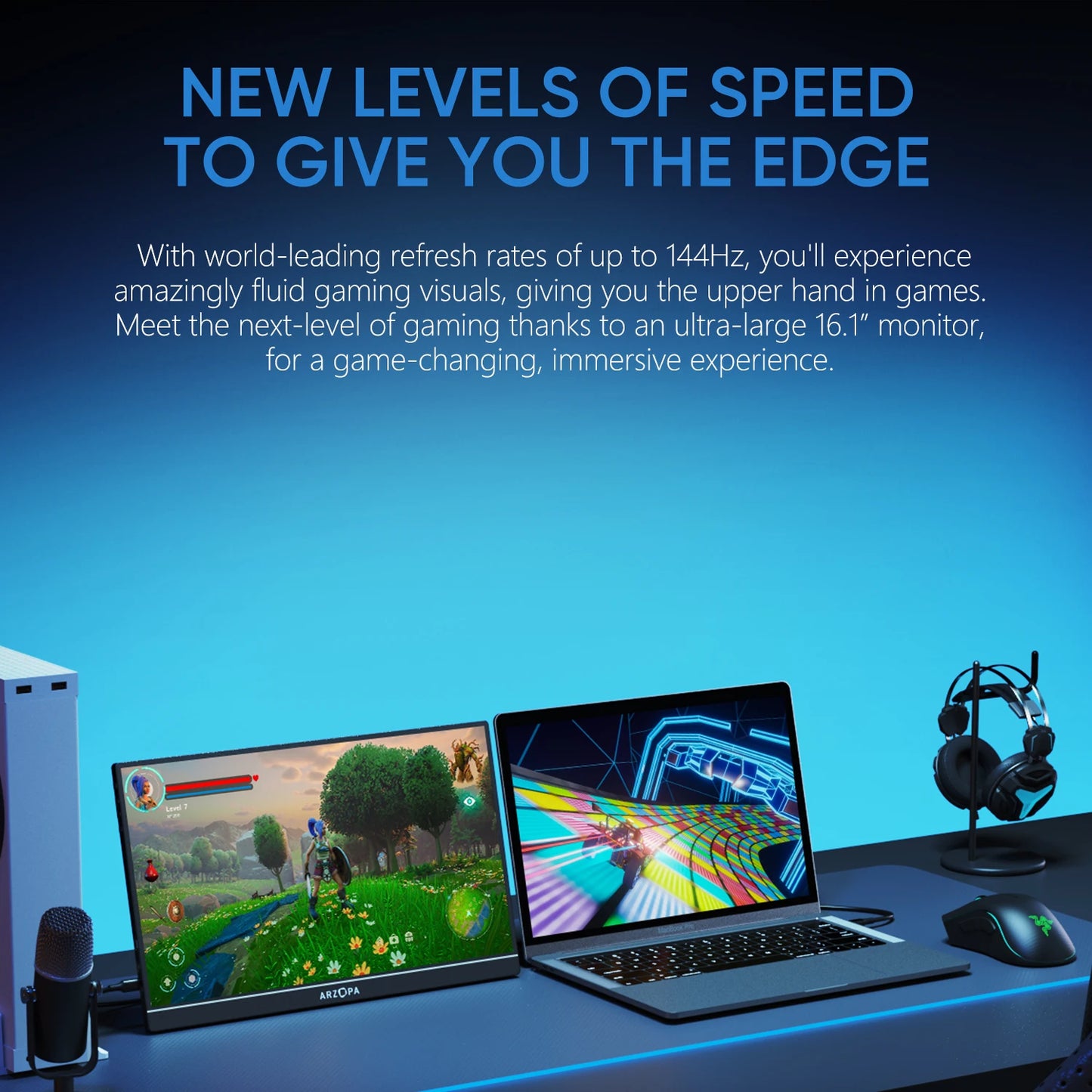 ARZOPA Z1FC Portable 1080P FHD Gaming Monitor for Switch