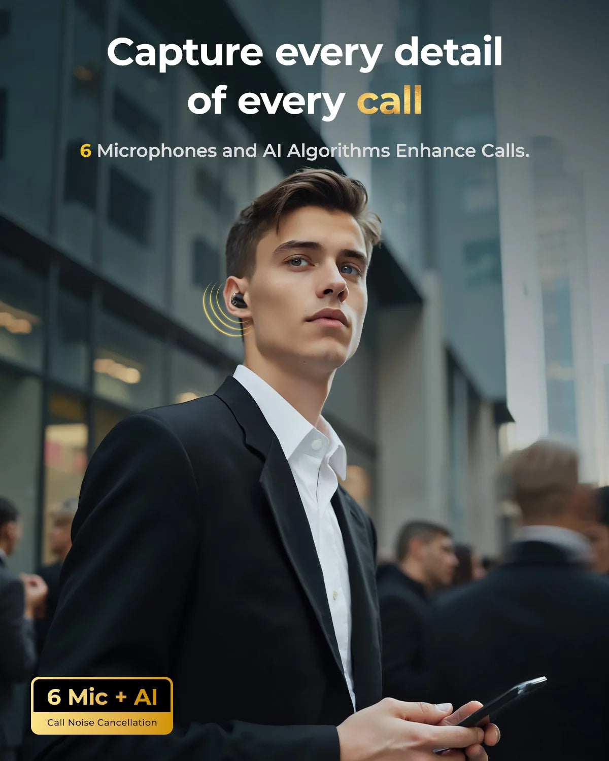 TALIX Wireless Earbuds Bluetooth 5.4 Hybrid ANC Clear Calls