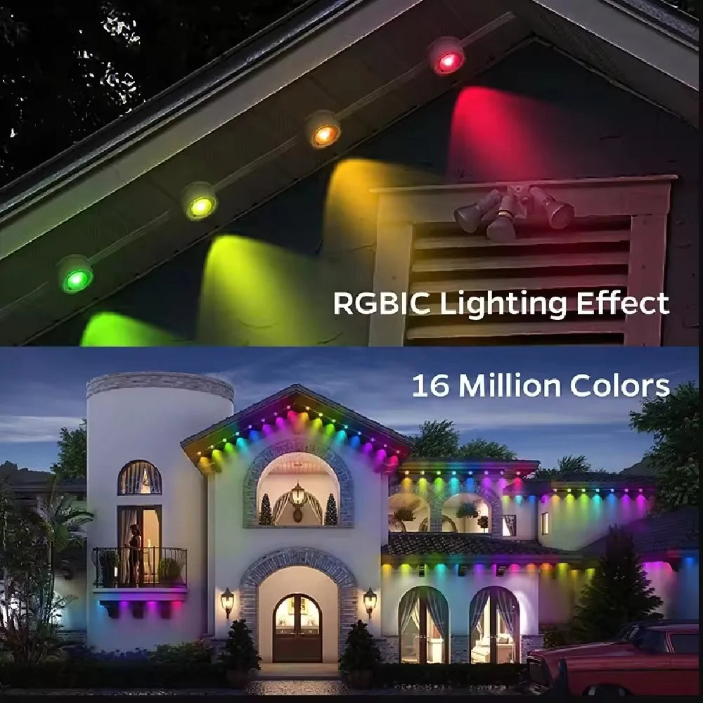 App Controlled Waterproof Outdoor Eaves String Lights