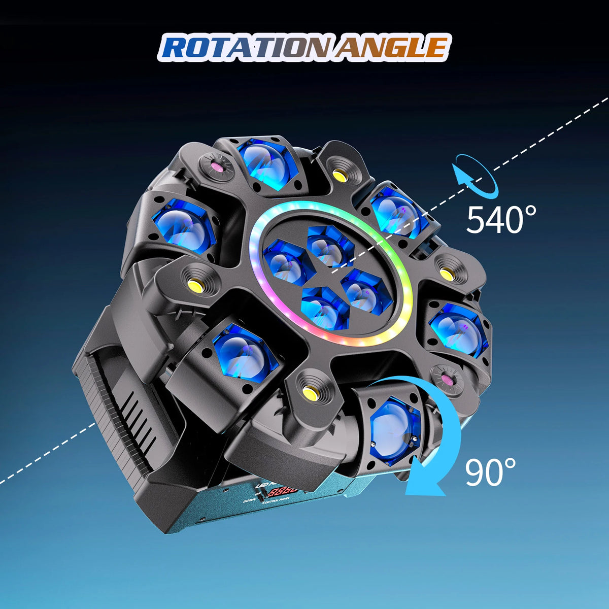 U'King 6-Arm Moving Head DJ Stage Light