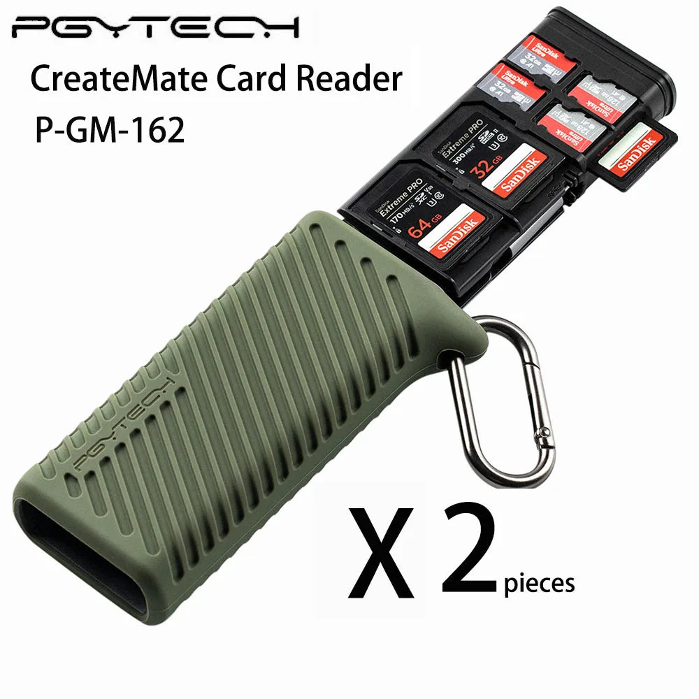 PGYTECH CreateMate Memory Card Reader USB C Adapter