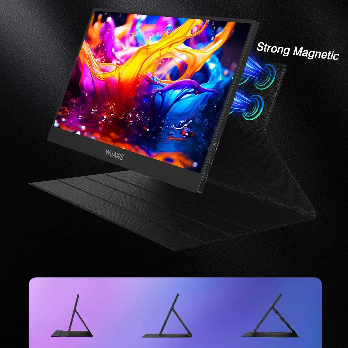 WUAWE Portable Monitor USB C HDMI Travel Display