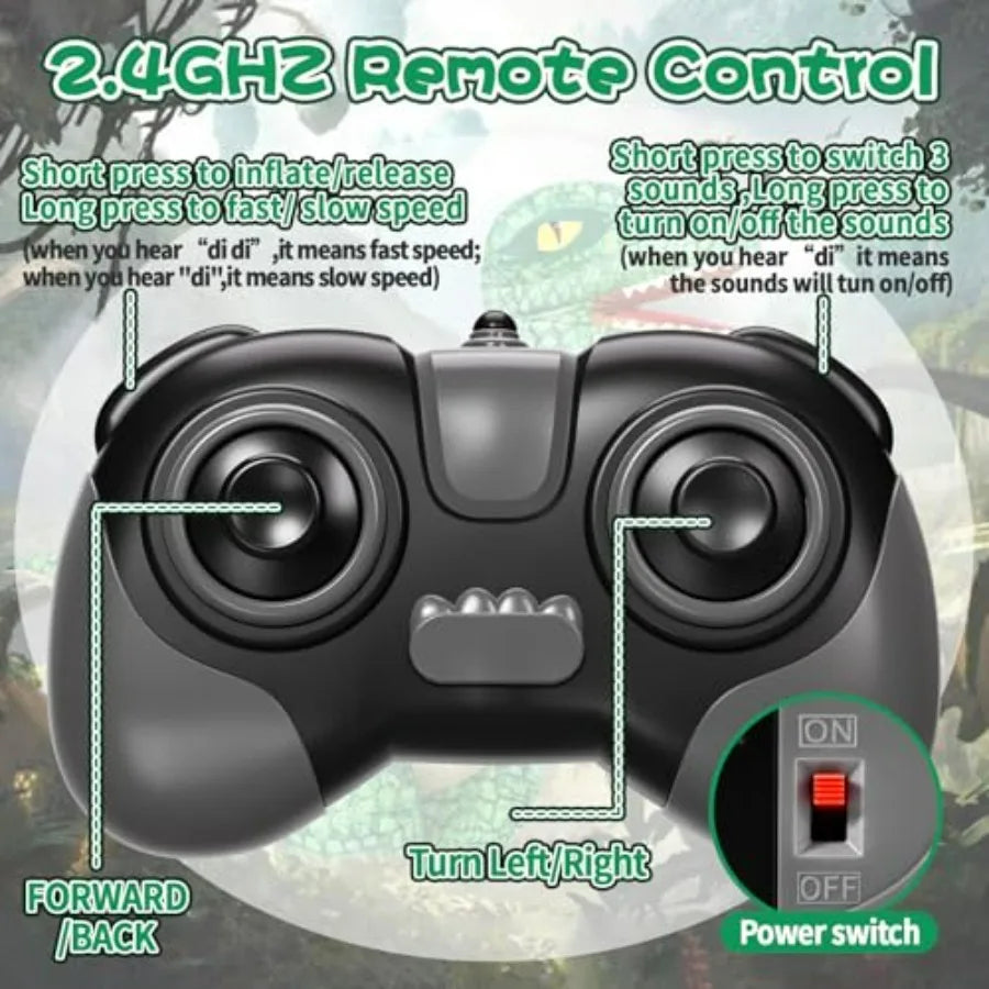 2.4GHz Remote Control Inflatable Dinosaur Toy