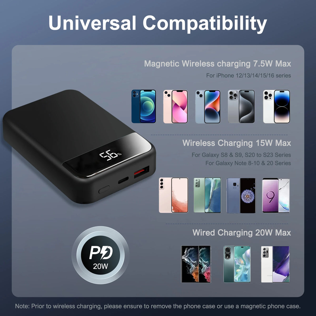 Magnetic Wireless Portable Charger Power Bank for iPhone