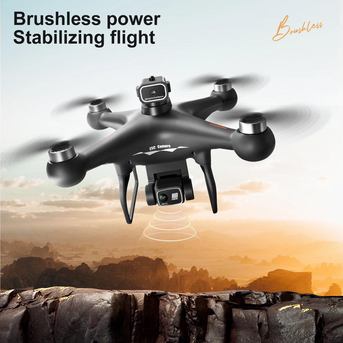 ZNLYRION RC Drone With Brushless Motor And Wifi Camera
