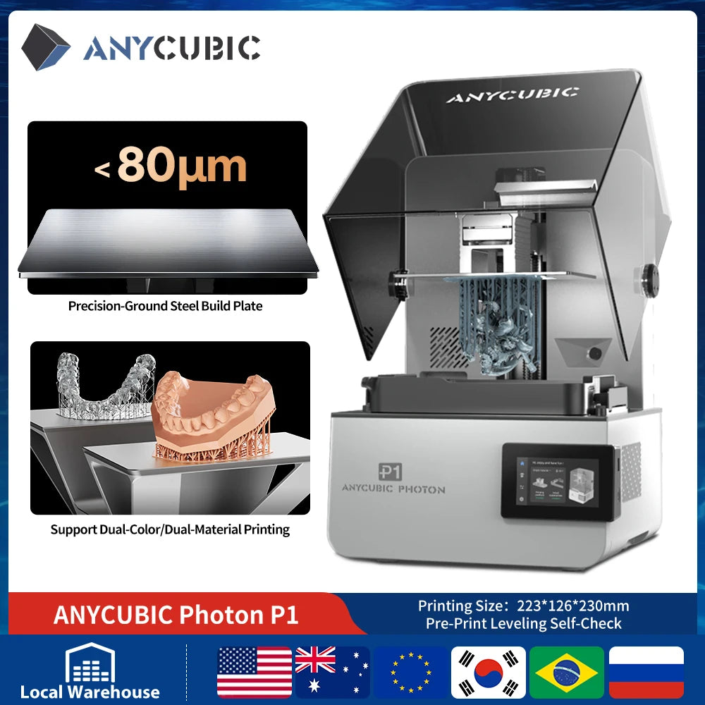 ANYCUBIC DLP SLA LCD Resin 3D Printer Photon Mono 4, Photon Mono M7, M7 Pro, Photon P1, Photon P1 Max, Wash and Cure 3 Plus, Max