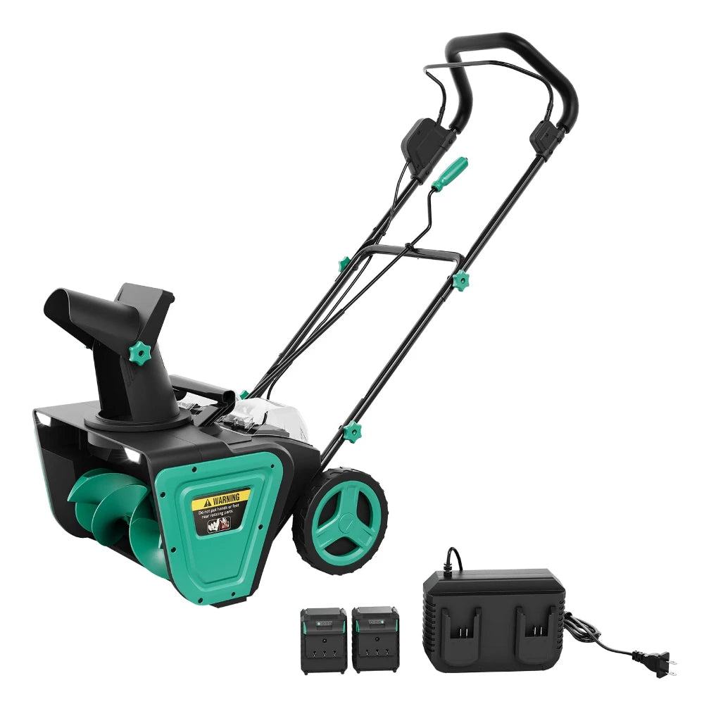 Cordless Brushless Electric Snow Blower With Lights