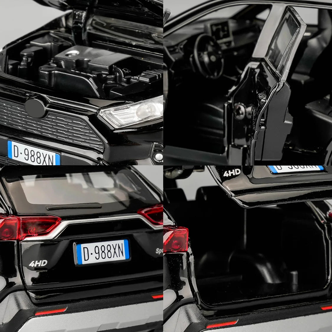 TGRCM-CZ 1To32 RAV4 Diecast Car With Light And Sound