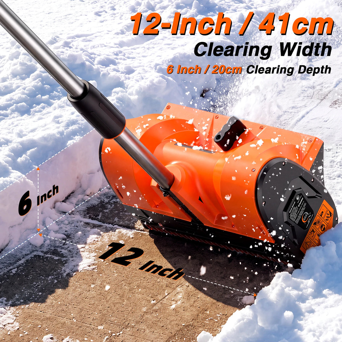 TaskStar Cordless Electric Snow Shovel Blower