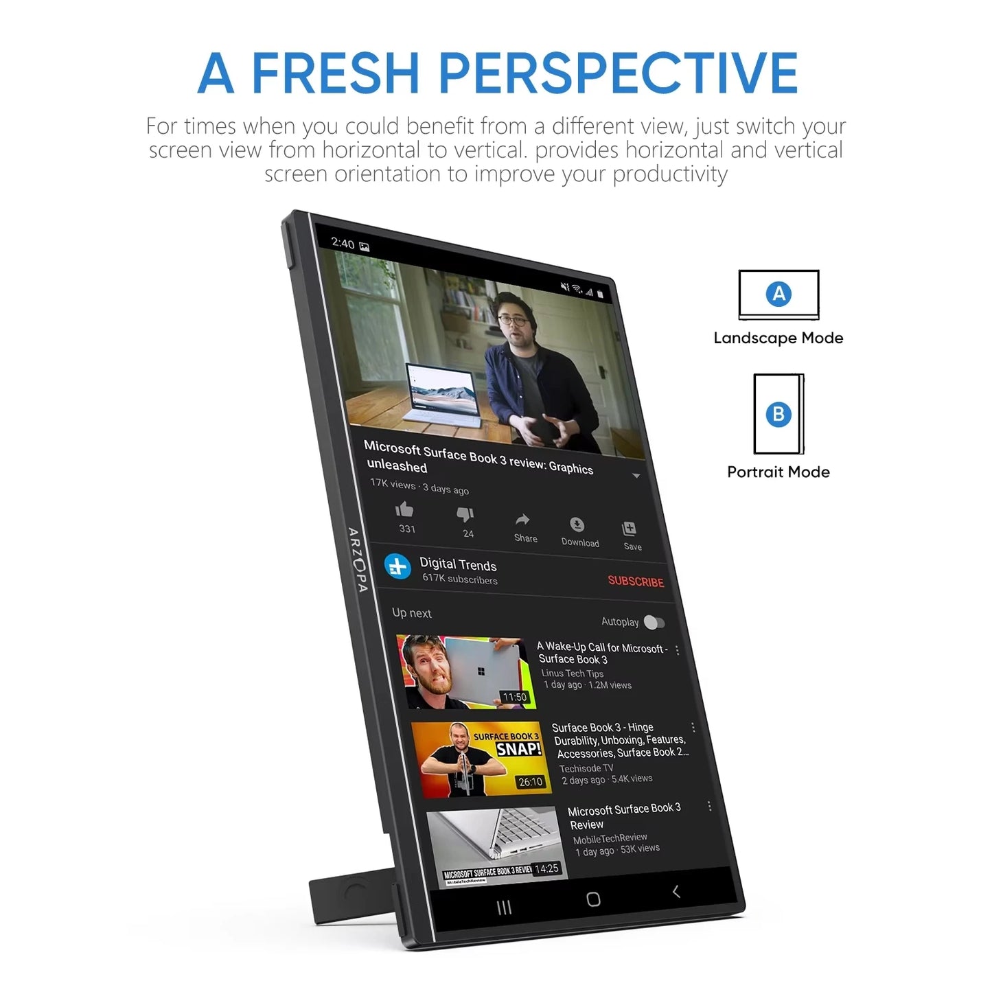 Arzopa Z1C Portable Monitor 1080P