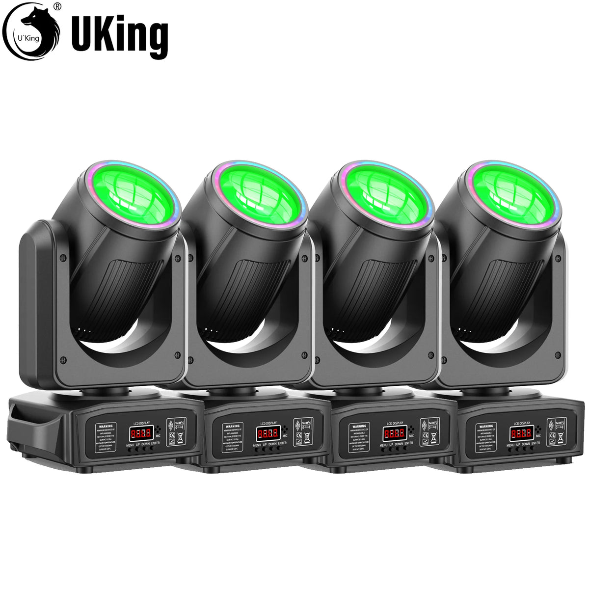 U'King RGB LED Moving Head Light With DMX Control