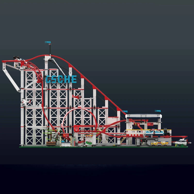 Mould King Motorized Roller Coaster Building Blocks