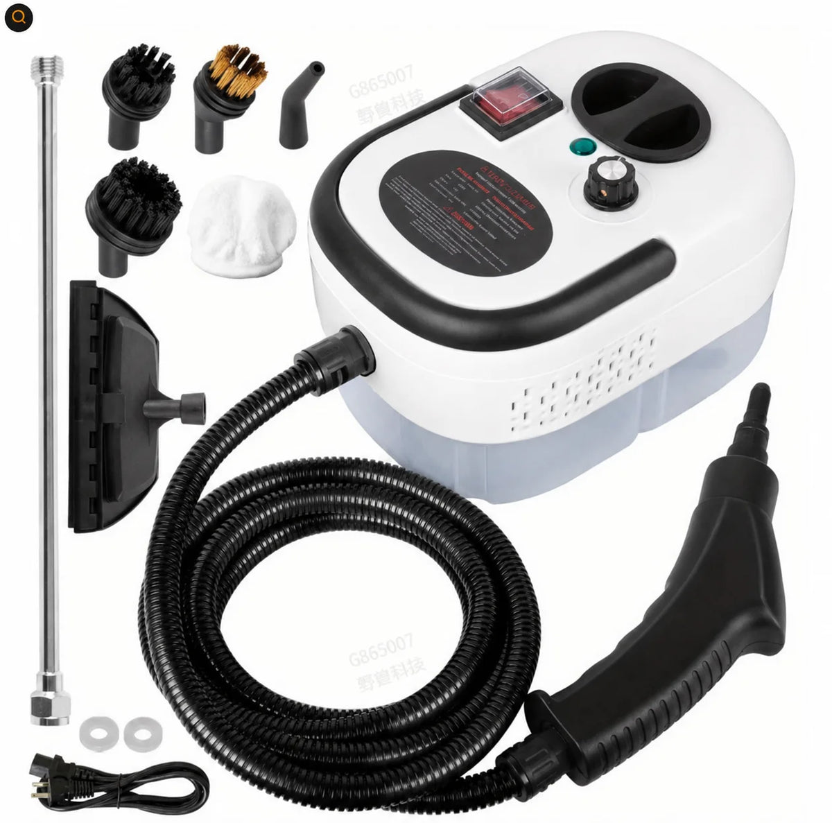 2500W Handheld Steam Cleaner With Accessories