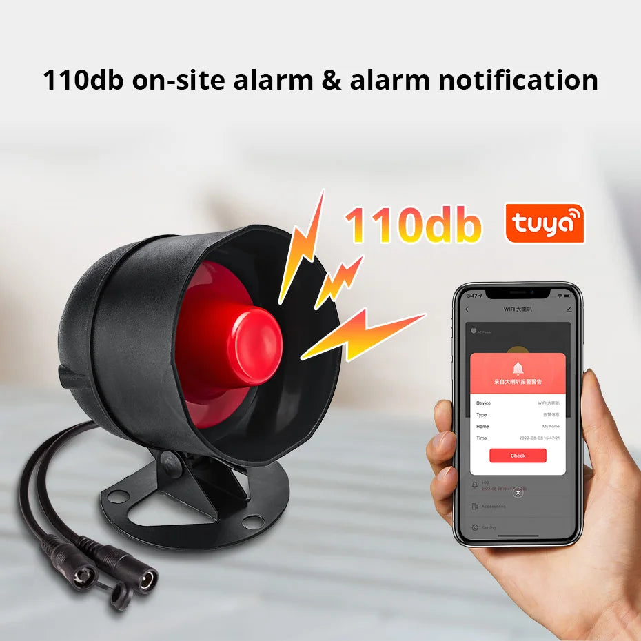 KERUI Wireless Home Alarm System Kit With 110 Decibel Siren