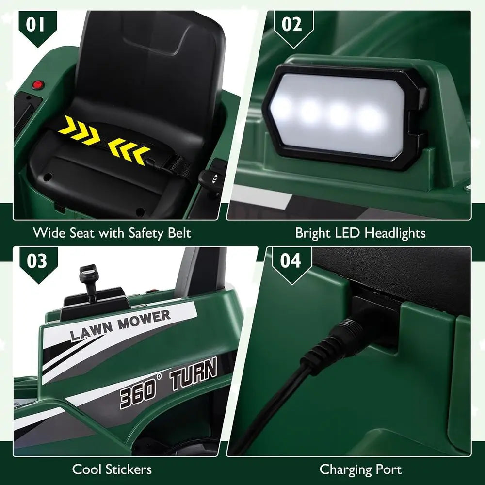 Realistic Kids Toy Lawn Mower With LED Lights