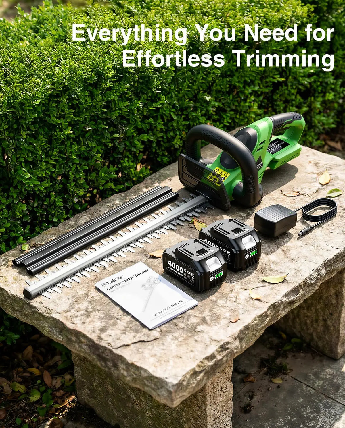 TaskStar Cordless Hedge Trimmer for Makita Batteries