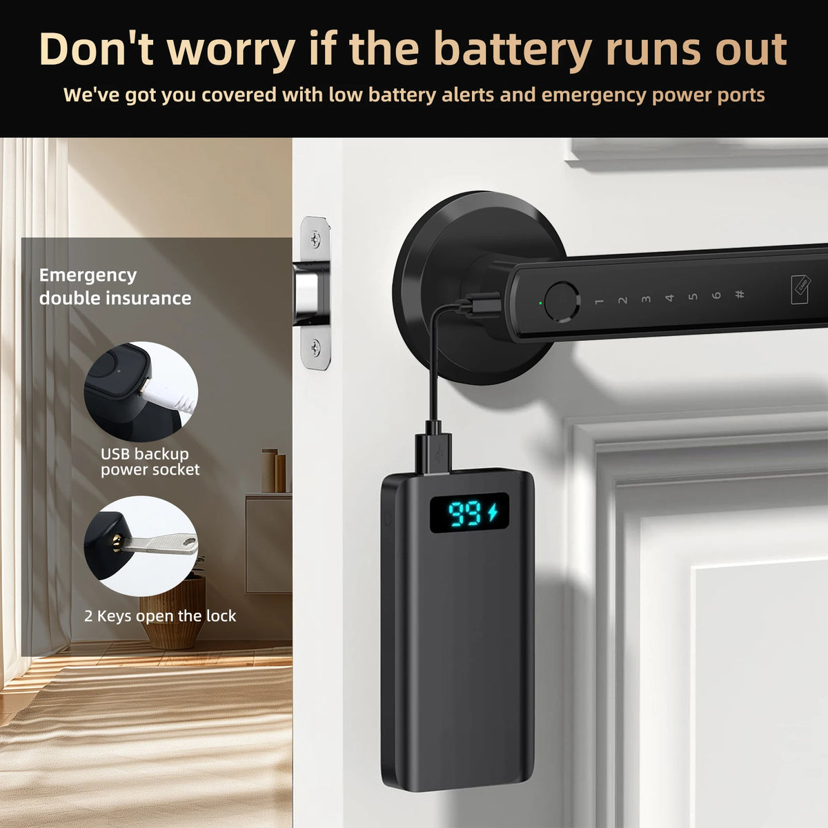 Viladepot Smart App Fingerprint Door Lock