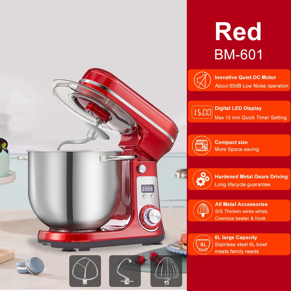 Biolomix Stand Mixer Blender 6 Speed 1200W