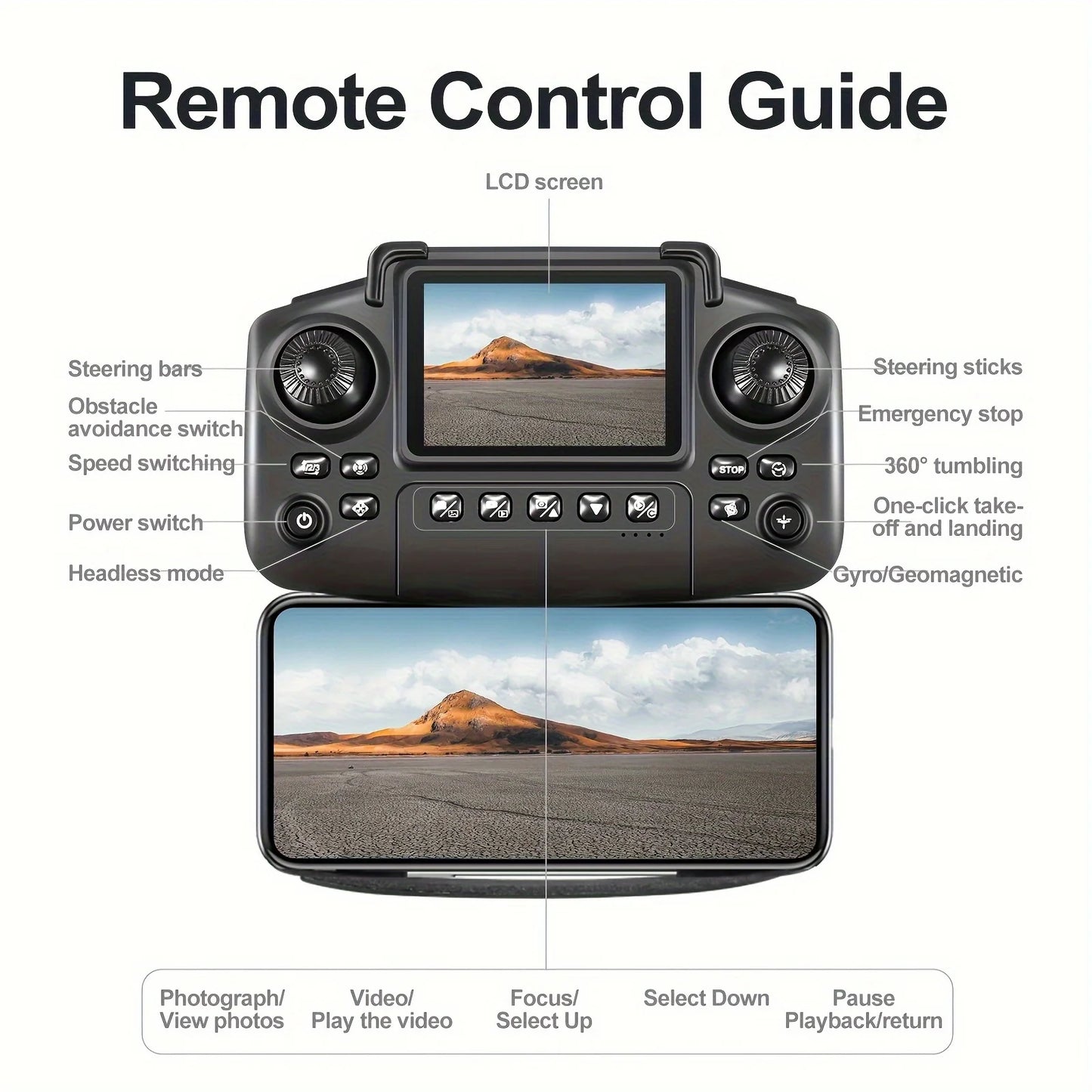 E88Pro Max Foldable Drone With Dual Cameras