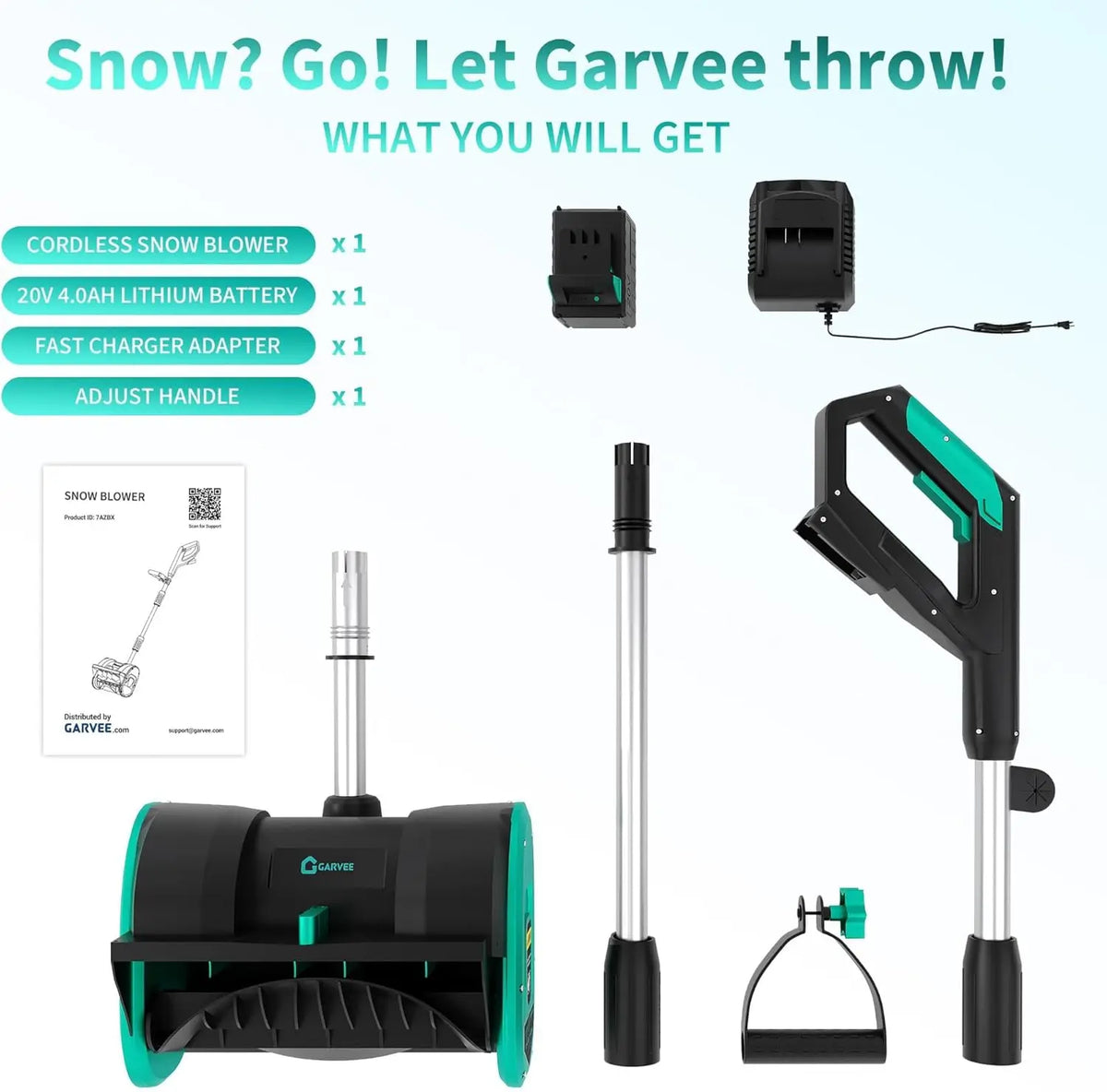 Studyset Cordless Electric Snow Shovel Tool