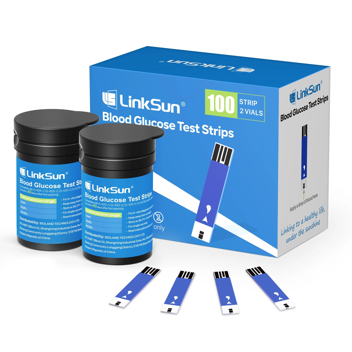 Linksun G-425-3 Blood Glucose Meter Glucometer Kit