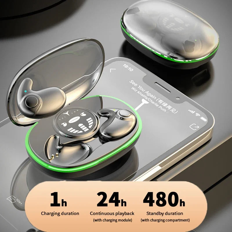 Invisible Sleep Earphones Wireless Bluetooth Earbuds