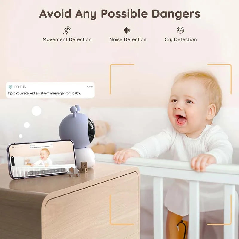 BOIFUN 2K WiFi Video Baby Monitor