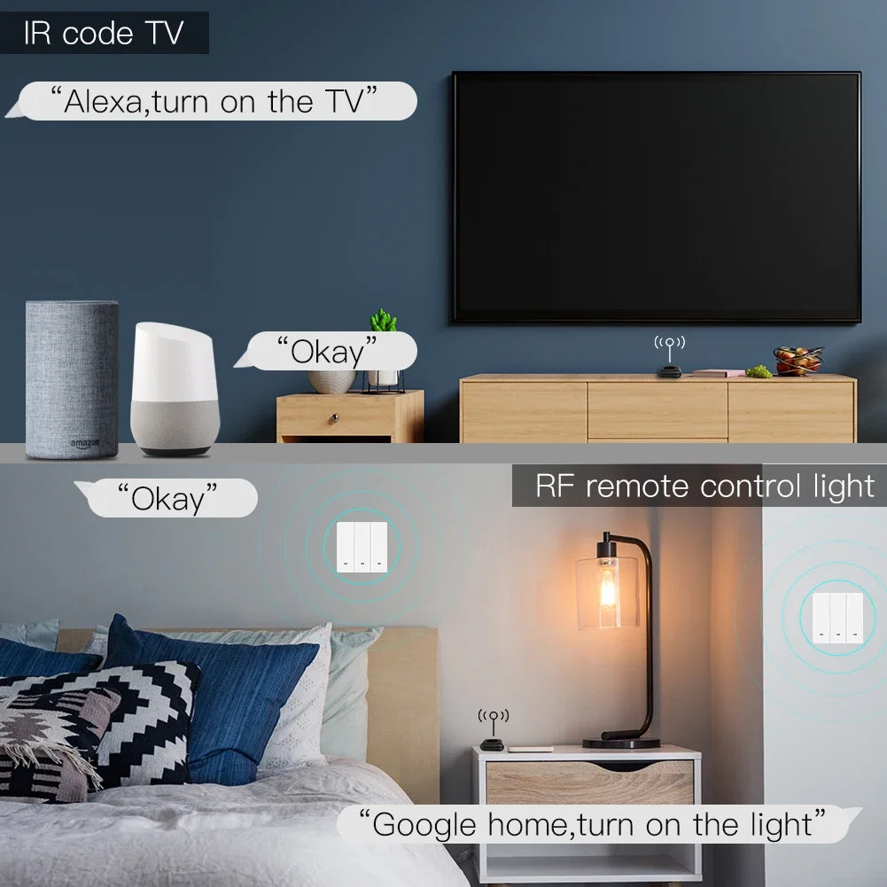 WiFi RF IR Universal Remote Controller Tuya Smart Life Alexa