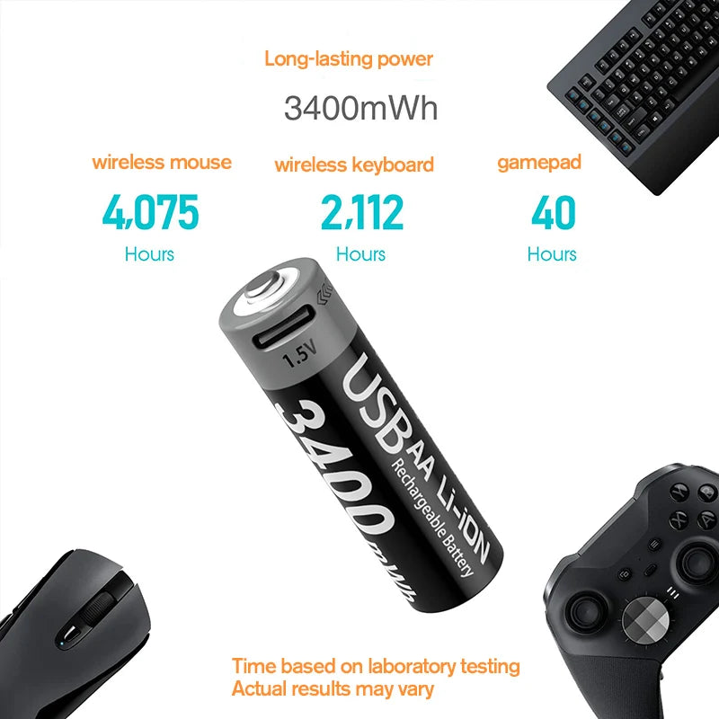 Kuugro 1.5V Rechargeable Lithium Battery For Hunting Camera