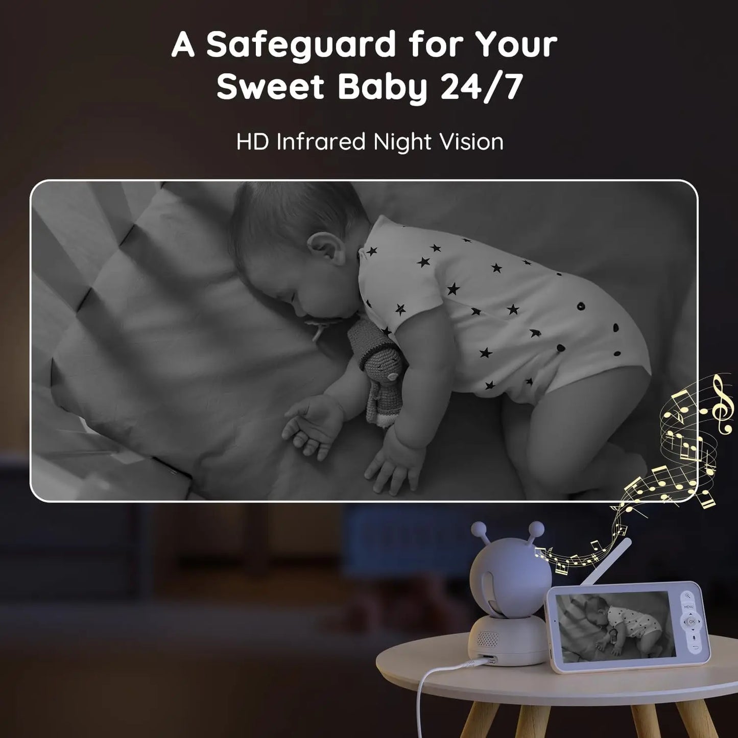 BOIFUN 2K WiFi Video Baby Monitor