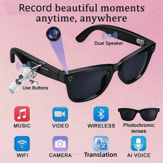 W&O Smart AI Camera Glasses With Translator