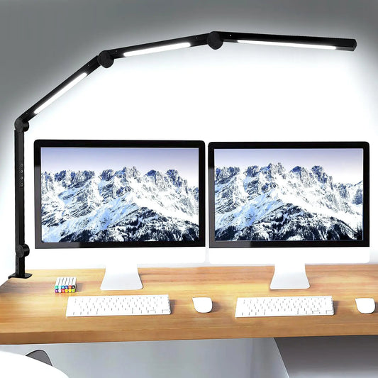 Adjustable Led Desk Lamp With Clamp Arm
