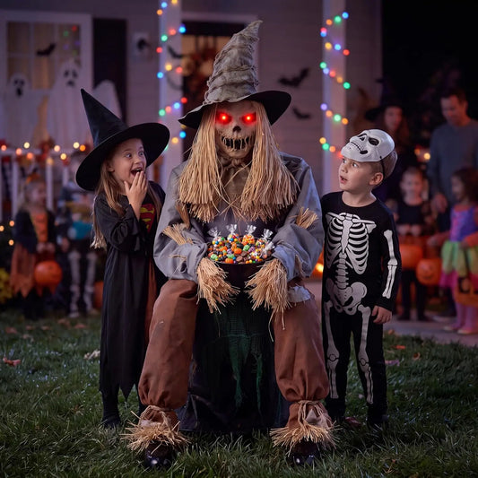 Joyfy Animatronic Scarecrow Halloween Outdoor Prop
