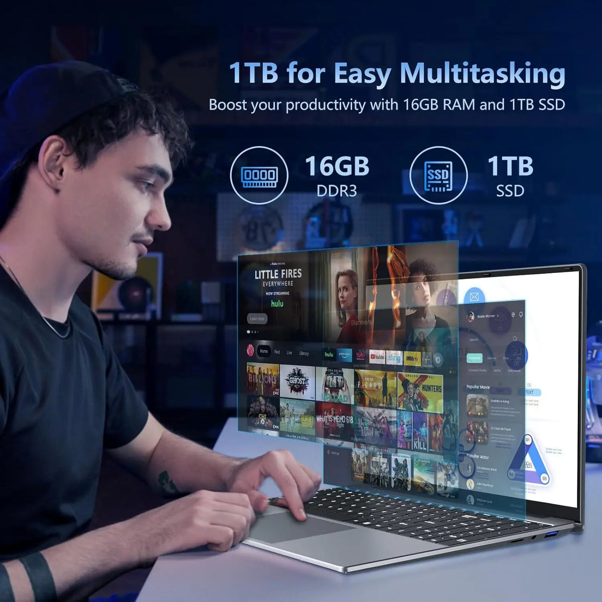 Xiaman Intel Core i3 Laptop With 16GB RAM SSD