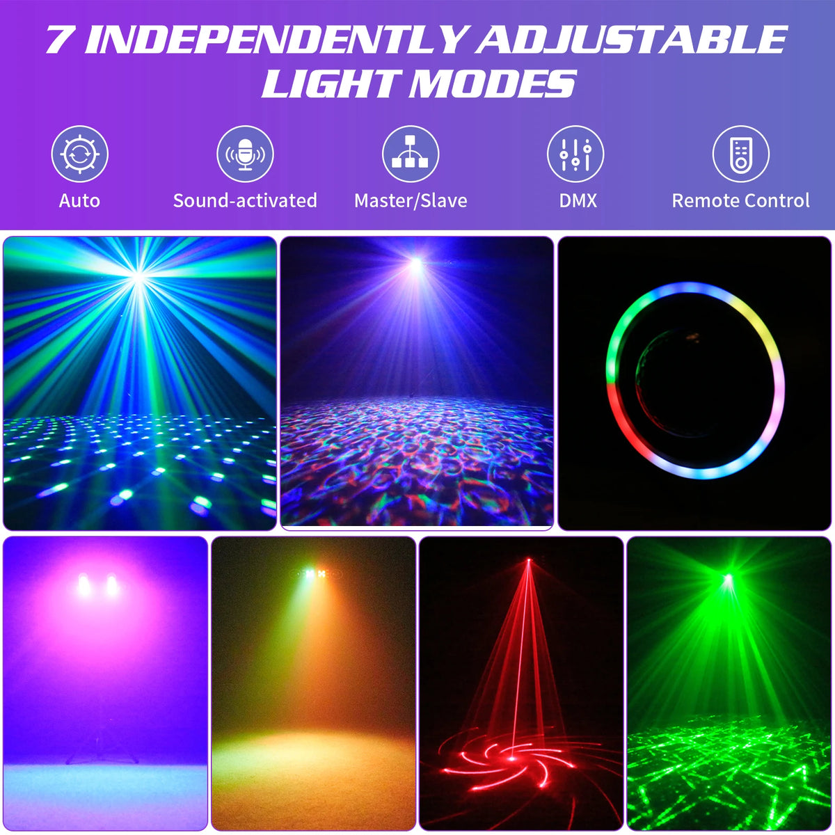 Somspot DJ Disco Beam Effect Light Kit With Remote