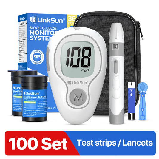 Linksun Blood Glucose Monitor G-425-1 Strips Kit