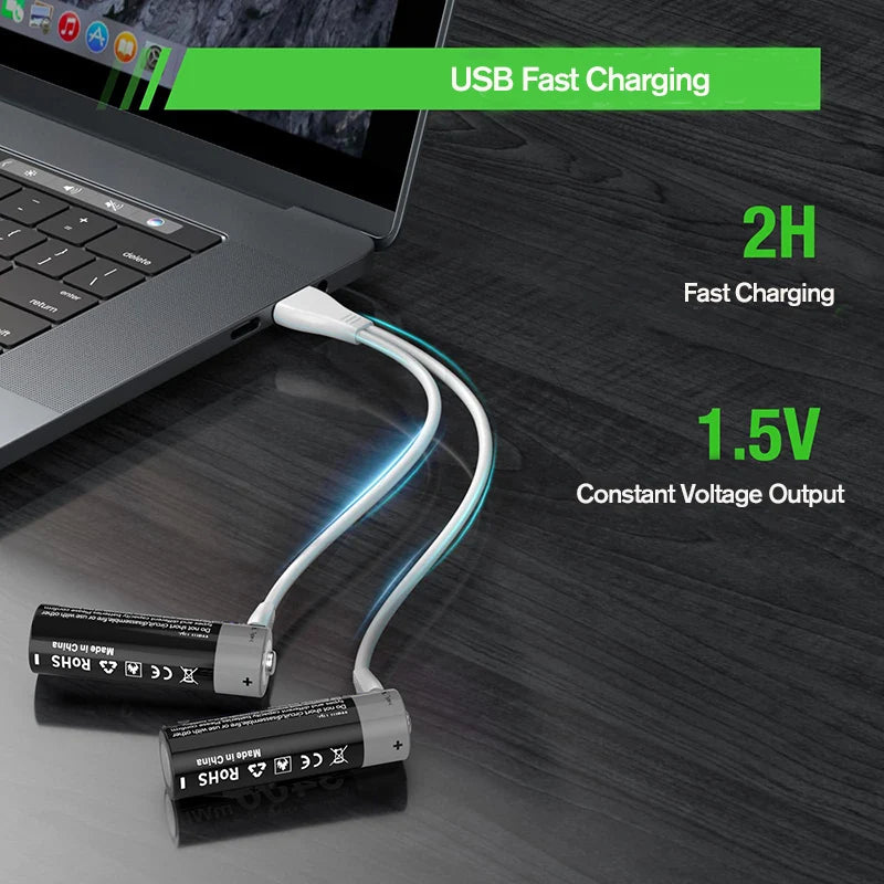 Kuugro USB Rechargeable Lithium Battery