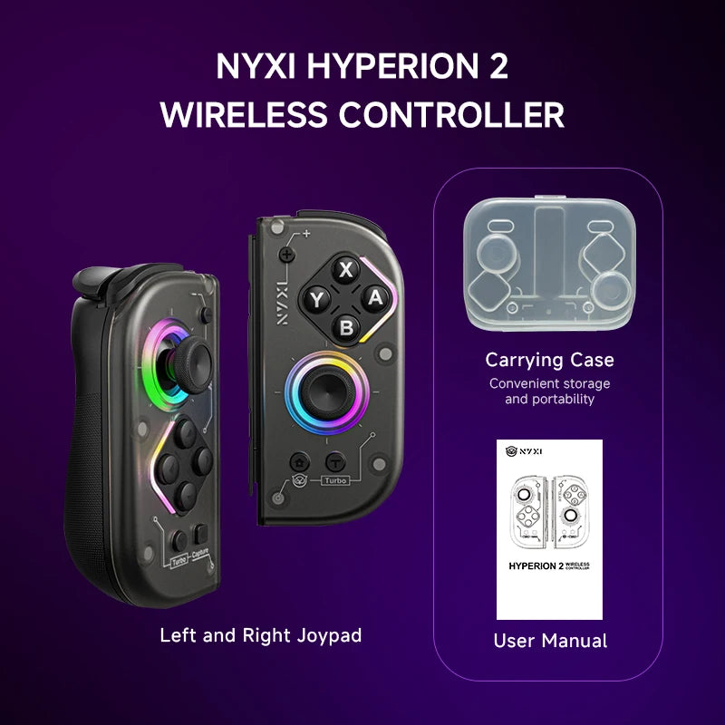 NYXI Hall Effect Wireless Controller For Nintendo Switch