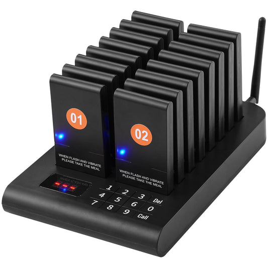 SucceBuy Wireless Restaurant Buzzer Pager For Guest Paging