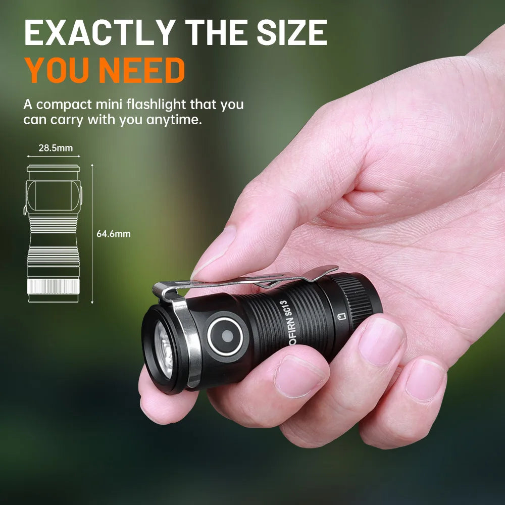 Sofirn SC13 Rechargeable LED Tactical Flashlight