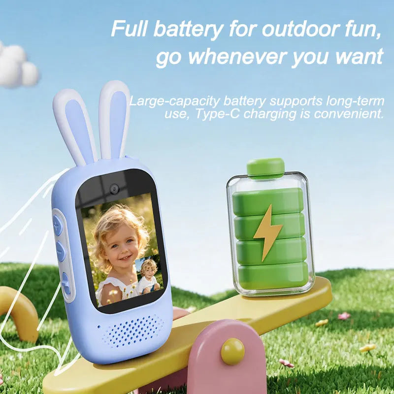 Rechargeable Kids Video Walkie Talkies Camping Set
