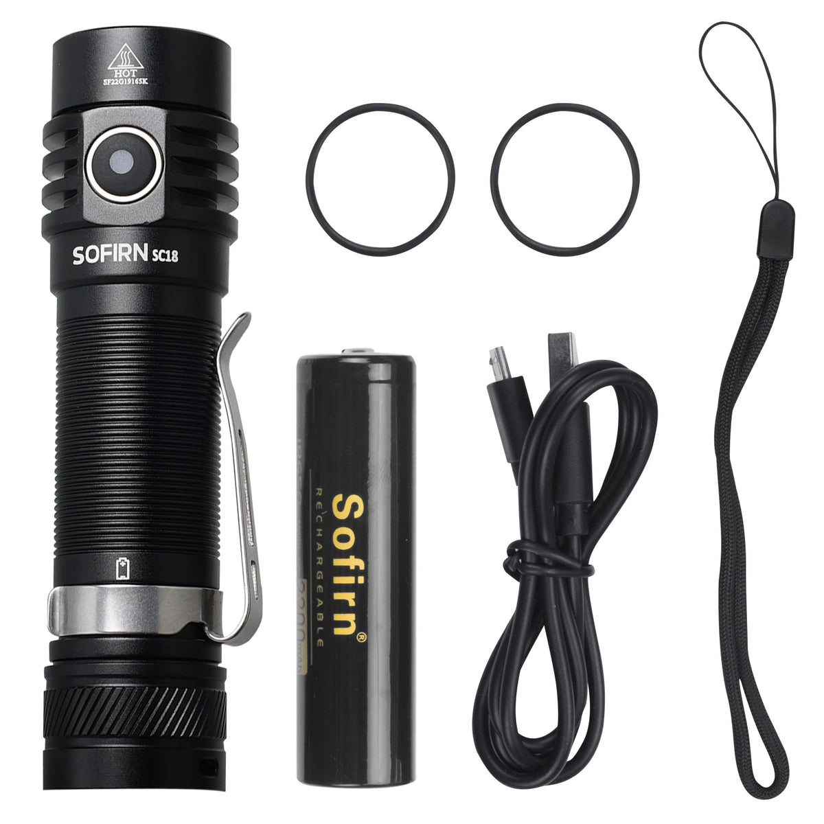Sofirn SC18 Rechargeable EDC LED Flashlight